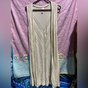 Alya crocheted sweater cardigan